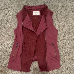 Cute burgundy Vest